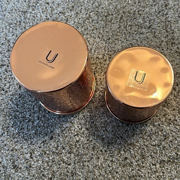 Uncommon James Copper Nesting Canisters w/Wood lids, EUC - Picture 2 of 5